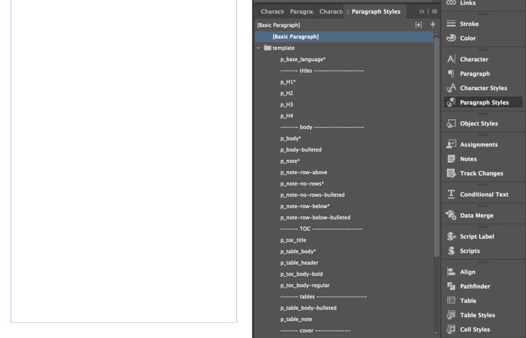 InDesign Tip 1: Create a Styles Sheet