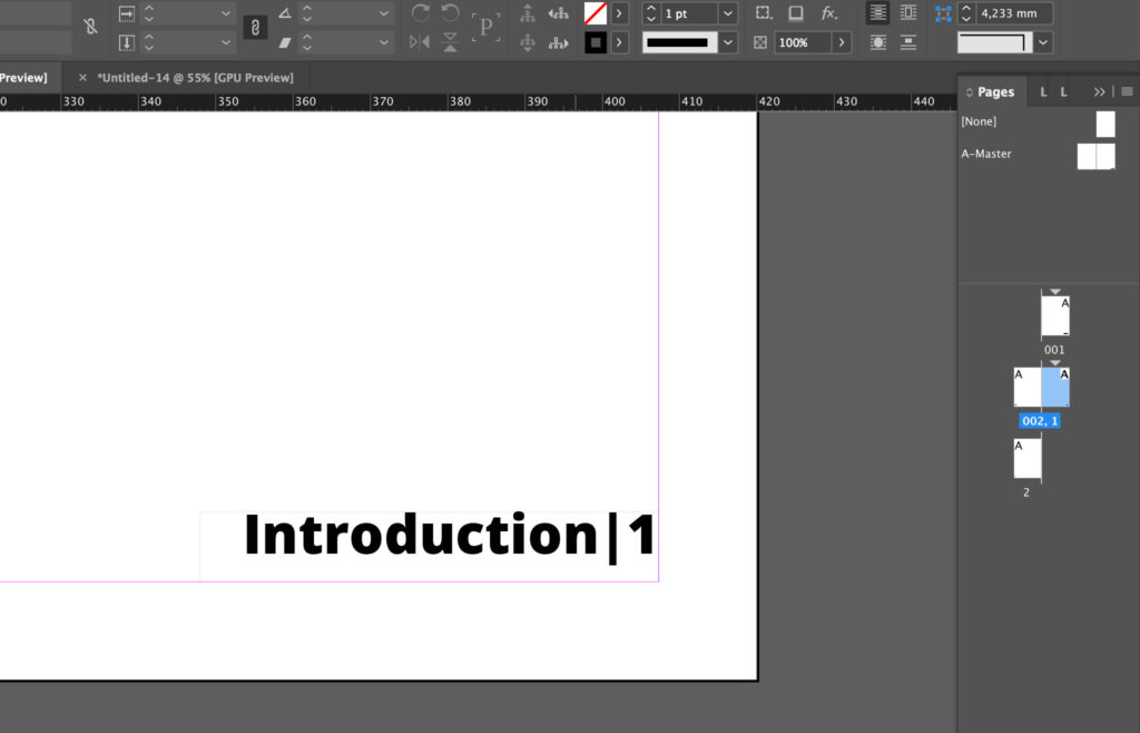 Add a section marker to InDesign page numbers