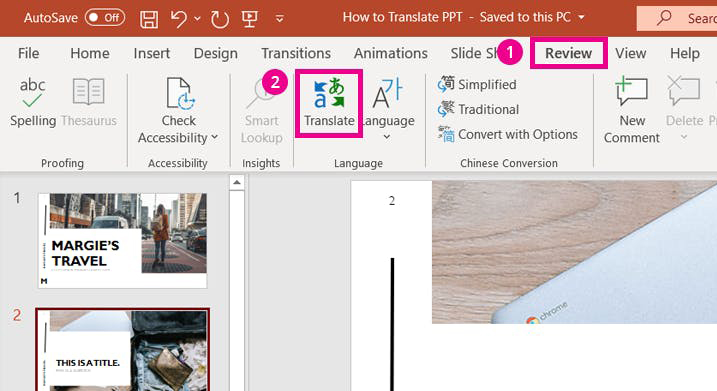microsoft powerpoint translator