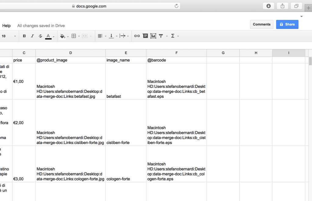 Add new data or change them into the data source file