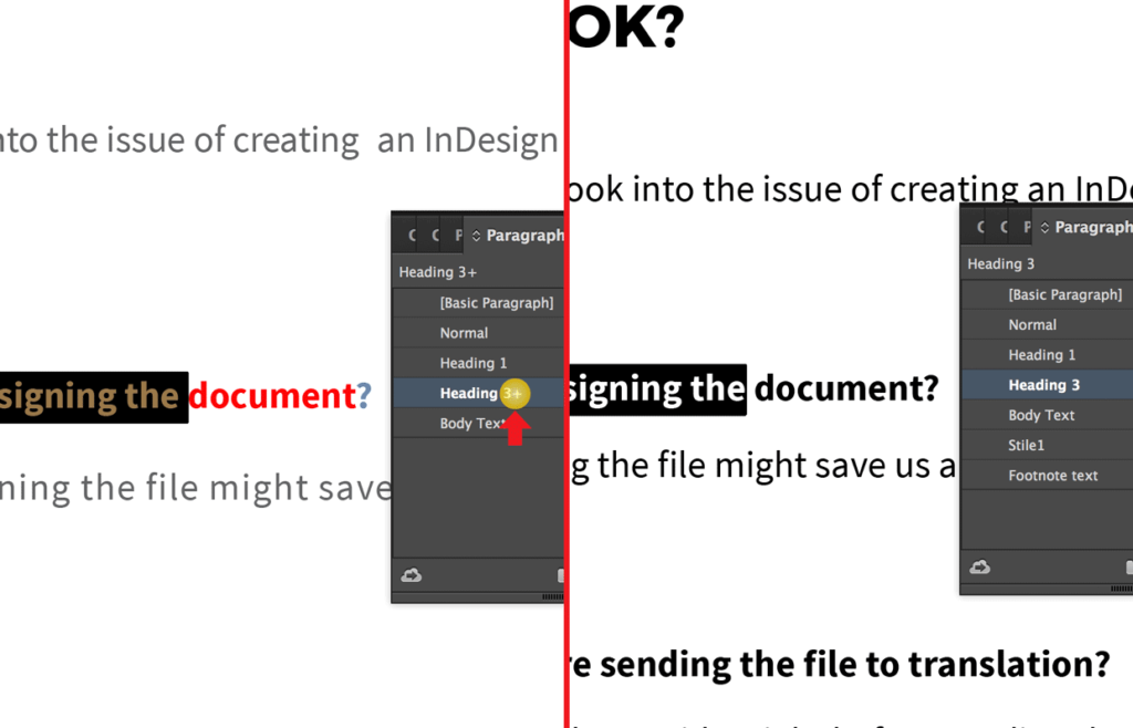 Difference between a Word document with inline styles and one without