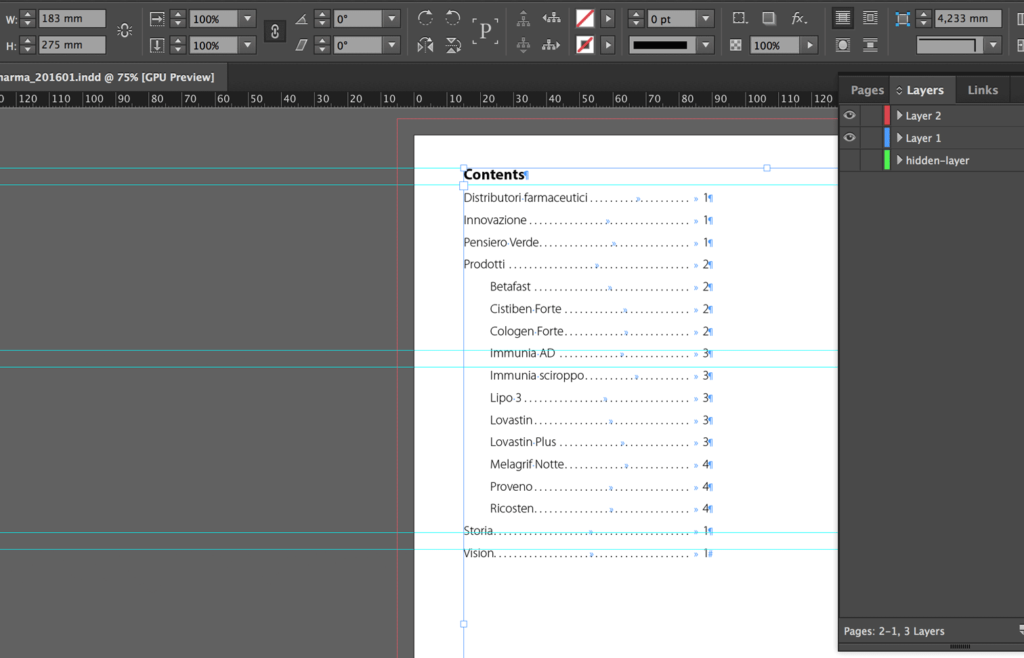 Change the level value if you want to sort entries with different Paragraph Styles