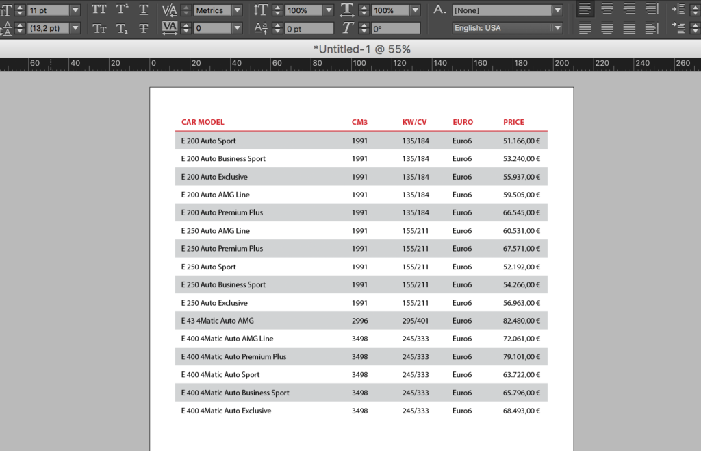 InDesign Table Styles: step by step tutorial | Redokun Blog