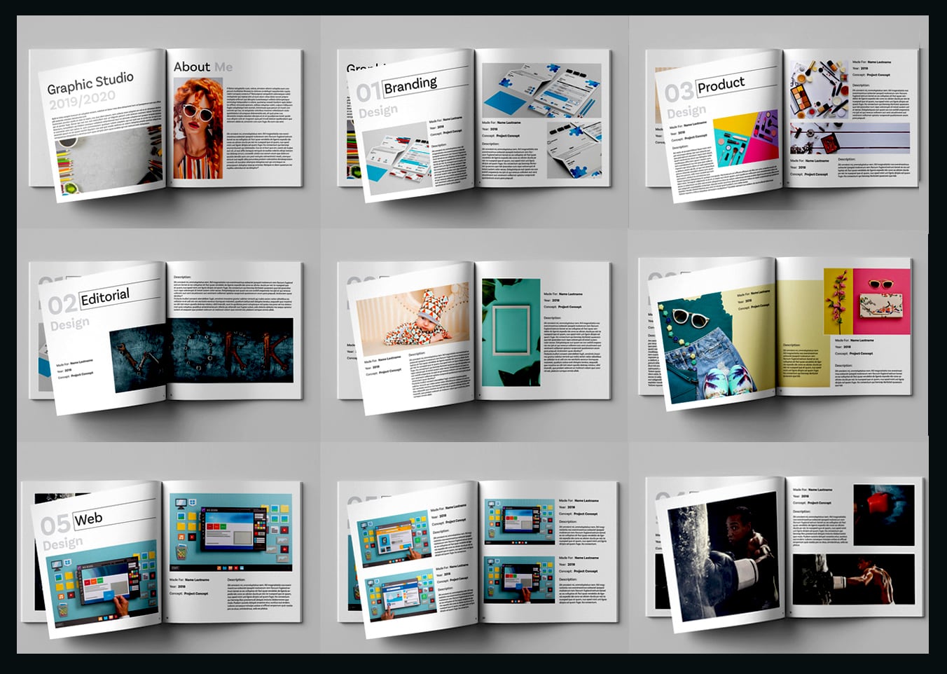 60 Best InDesign Portfolio Templates (2024) | Redokun Blog