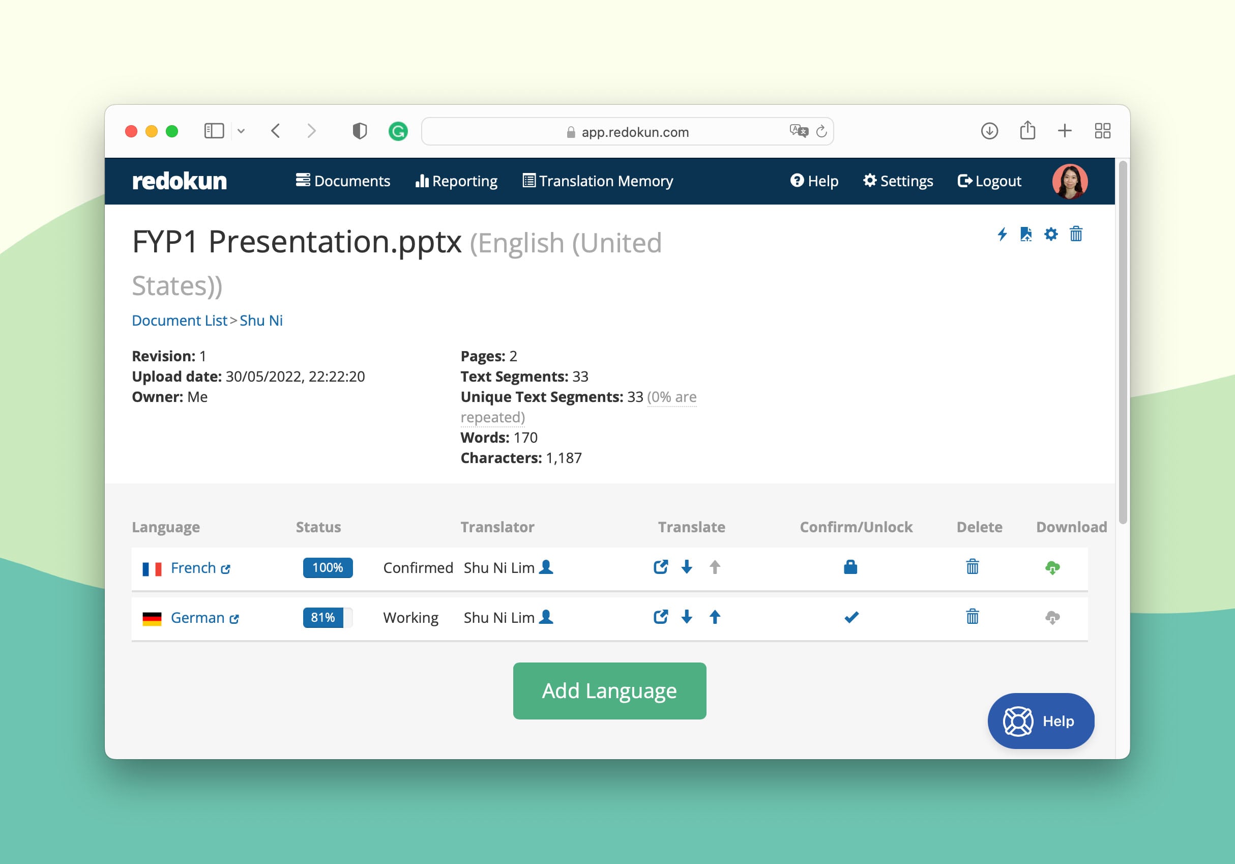 download translated ppt presentation