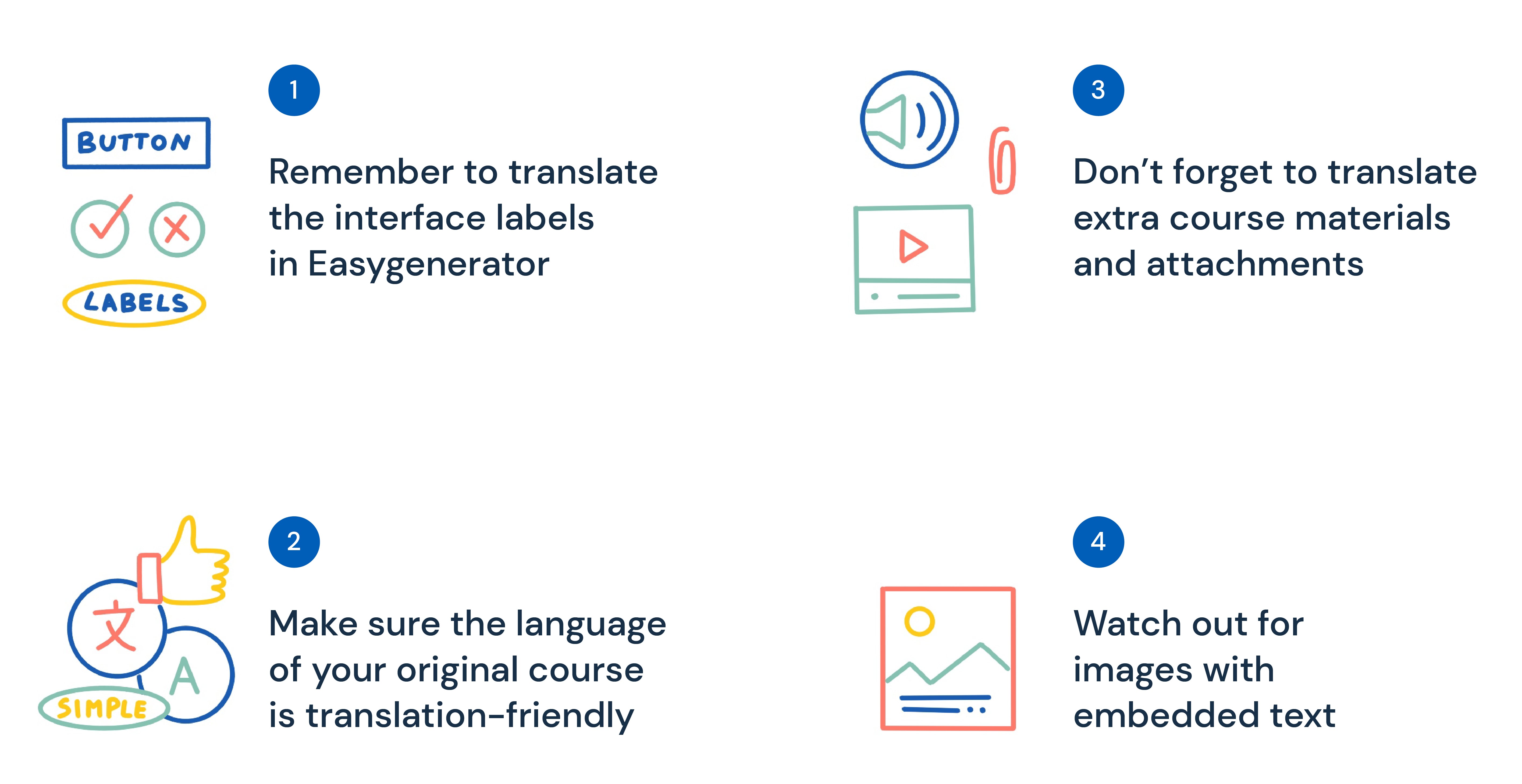 4 best practices for Easygenerator translation