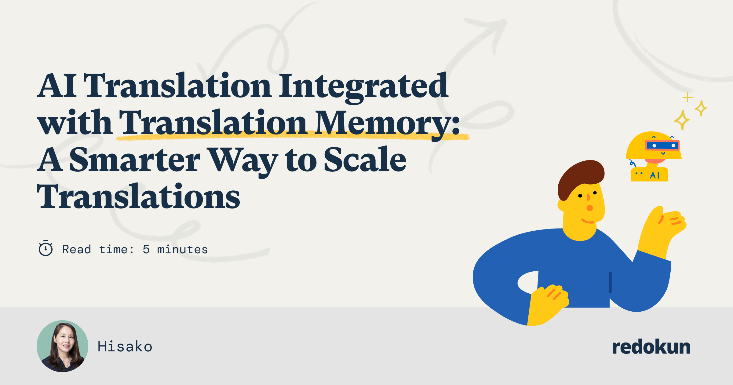 redokun AI translation integrated with translation memory