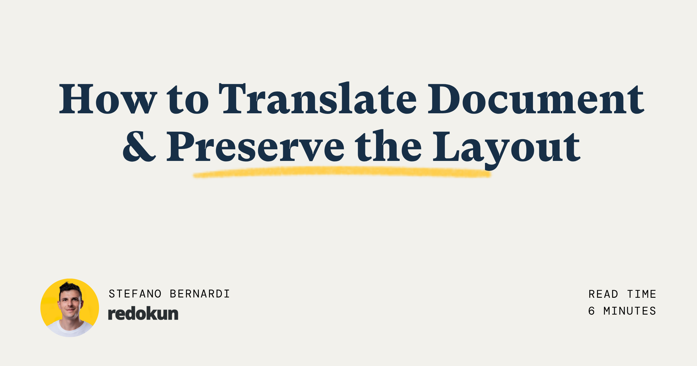 Translate document how to guide