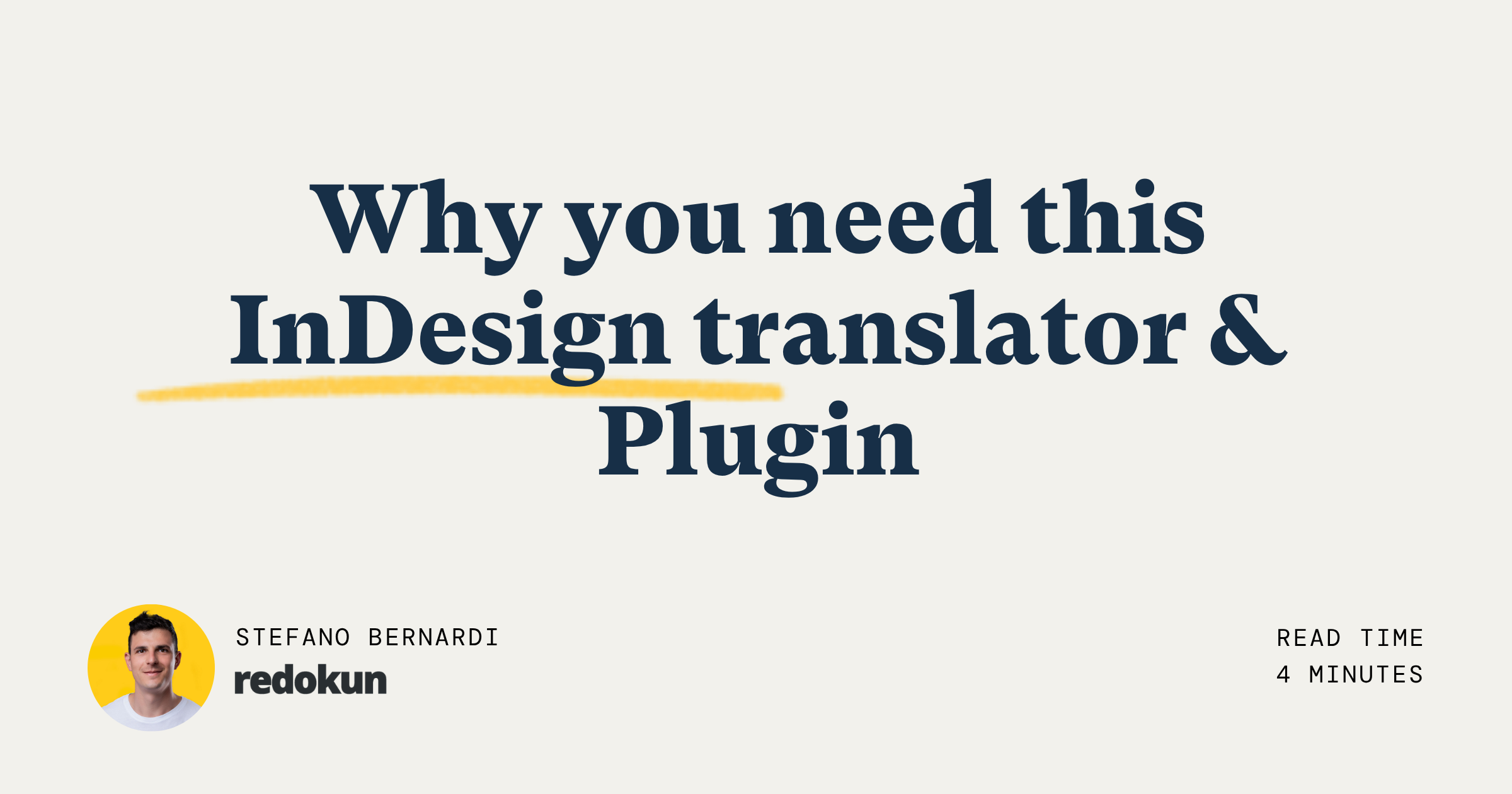 why you need this indesign translator & plugin in