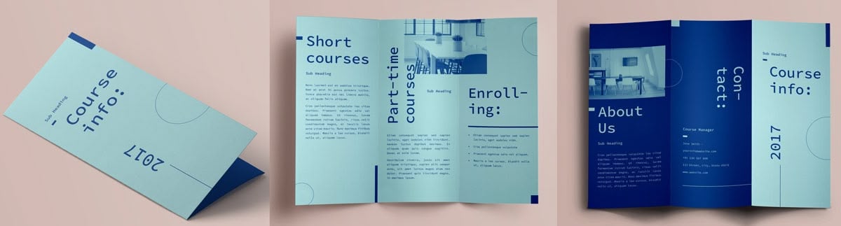 Course Brochure Layout template