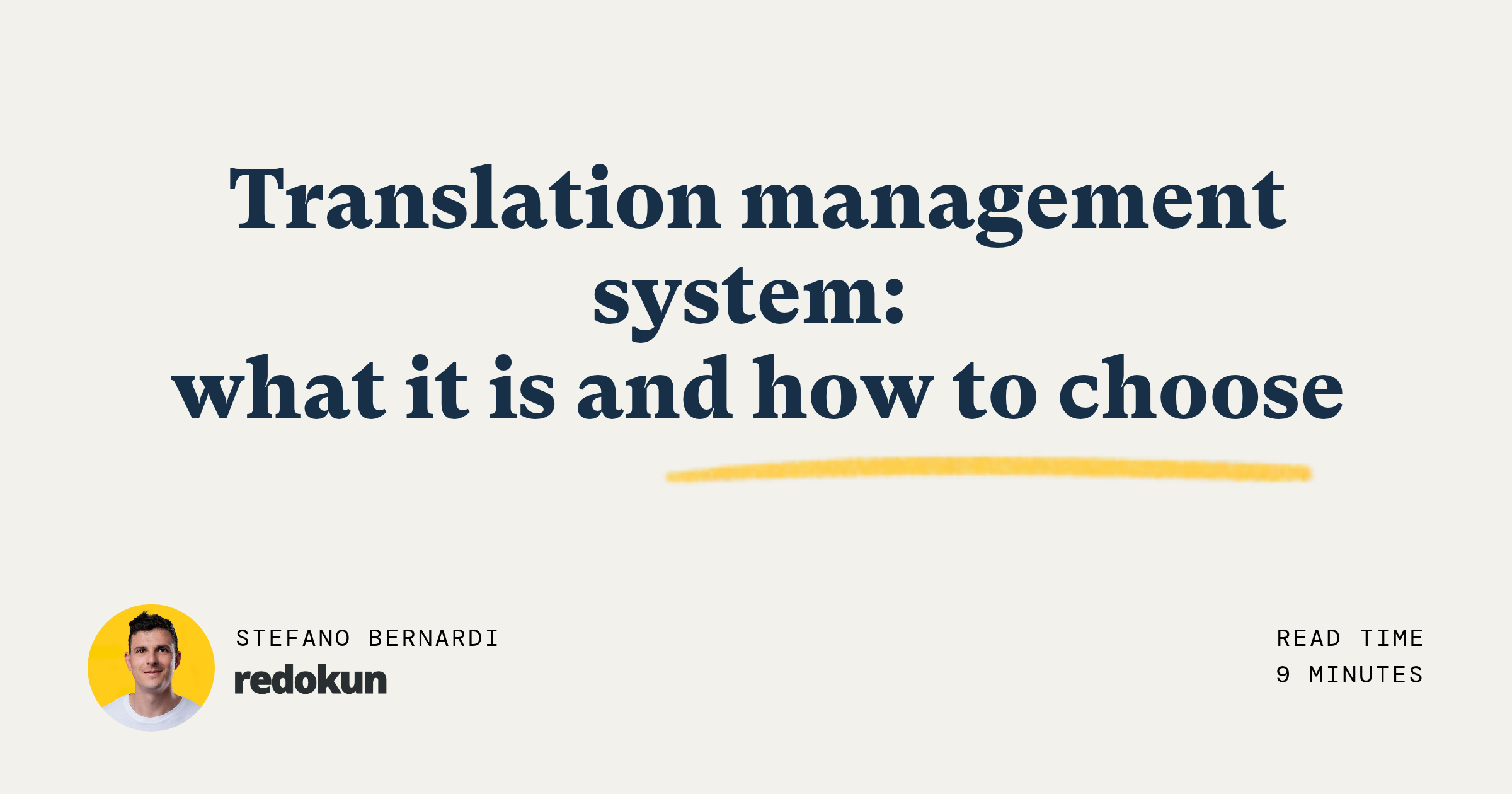 Translation management system guide